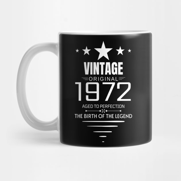 Vintage 1972 - Birthday Gift by Fluen